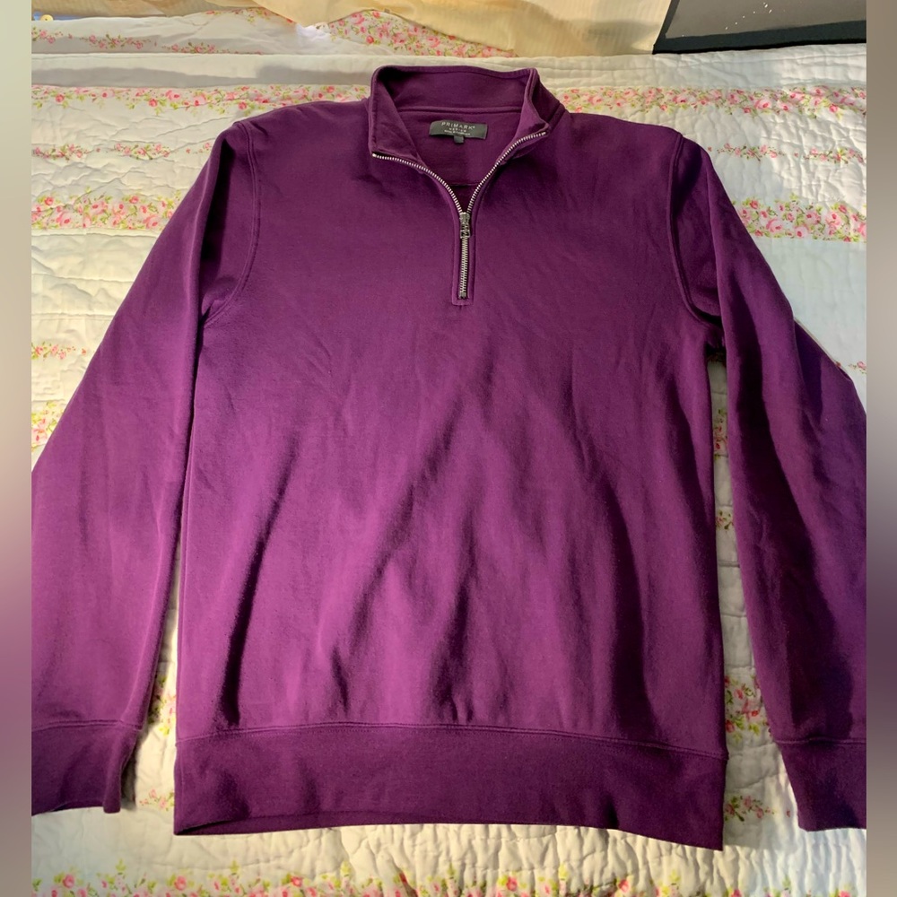 Purple Primark Quarter Zip Sweater - Size Medium